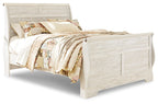 Lit bateau Willowton Queen avec commode et miroir