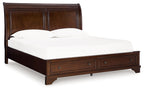 Lit de rangement Trellington King Sleigh