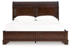 Lit de rangement Trellington King Sleigh