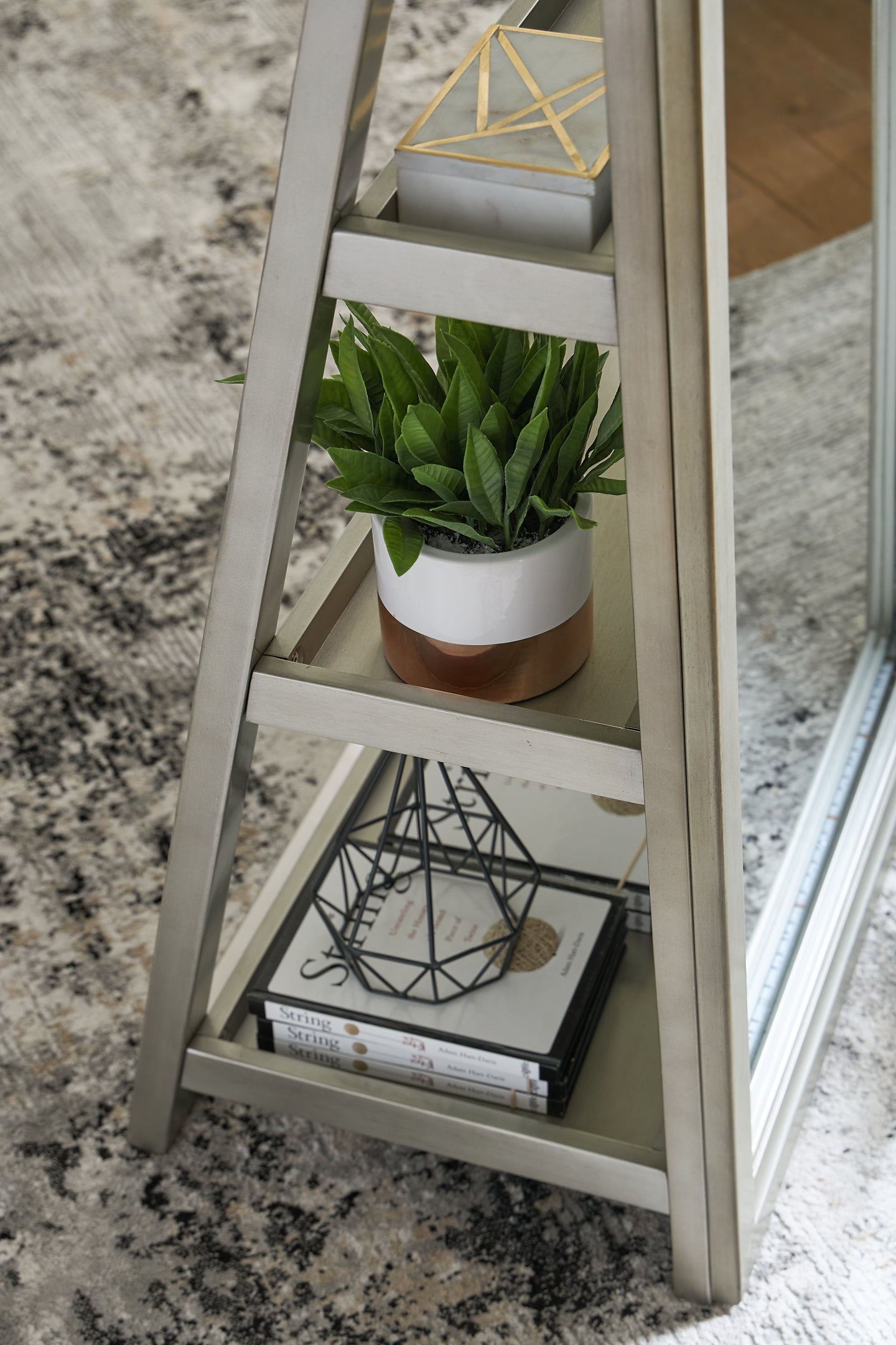 Miroir/rangement sur pied Evesen