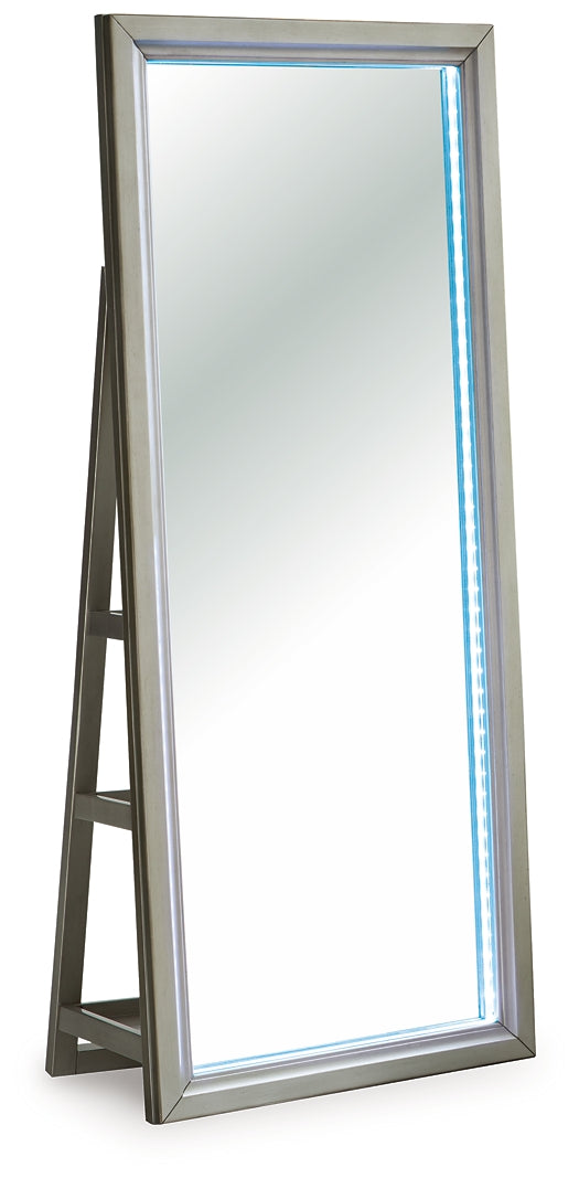 Miroir/rangement sur pied Evesen