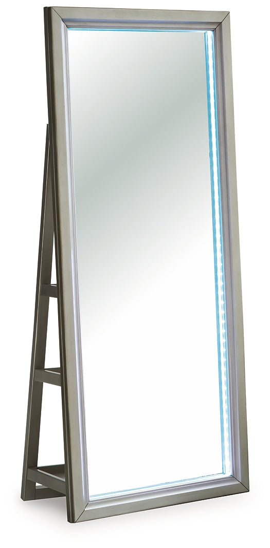 Miroir/rangement sur pied Evesen