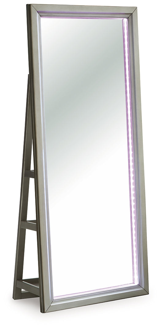 Miroir/rangement sur pied Evesen