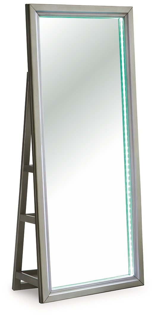 Miroir/rangement sur pied Evesen