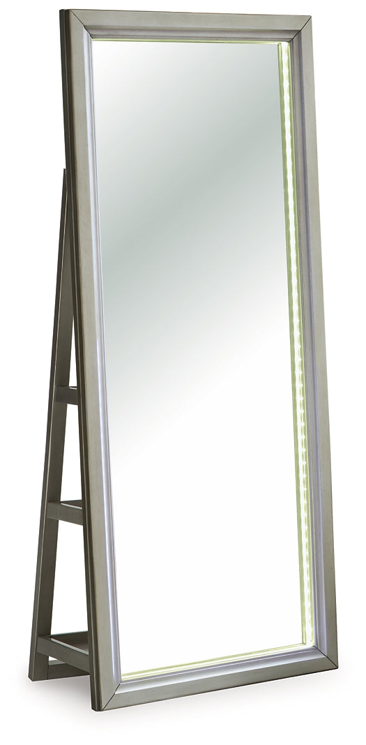 Miroir/rangement sur pied Evesen