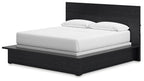 Lit king size Londer California avec commode et miroir