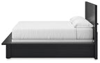 Lit king size Londer California avec commode et miroir
