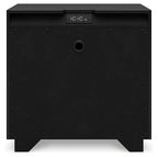 Lit king size Londer California avec commode miroir et table de chevet