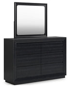 Lit king size Londer California avec commode miroir