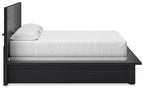 Lit king size Londer California avec commode miroir