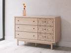 Commode à six tiroirs Arloster