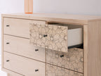Commode à six tiroirs Arloster