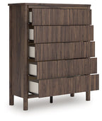 Commode large à cinq tiroirs Pamytta