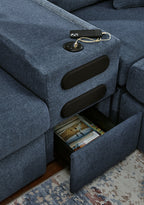 Modmax 7 pièces sectionnel avec console audio