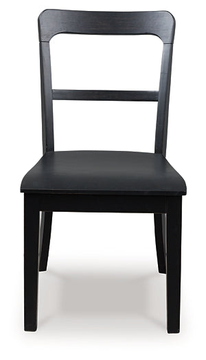 Chaise d'appoint UPH de salle à manger Greddinton (2/CN)