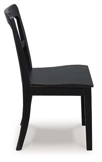 Chaise d'appoint UPH de salle à manger Greddinton (2/CN)