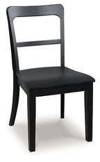 Chaise d'appoint UPH de salle à manger Greddinton (2/CN)