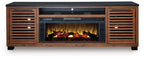 Meuble TV Kallari 84 avec cheminée électrique