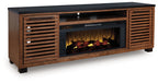 Meuble TV Kallari 84 avec cheminée électrique