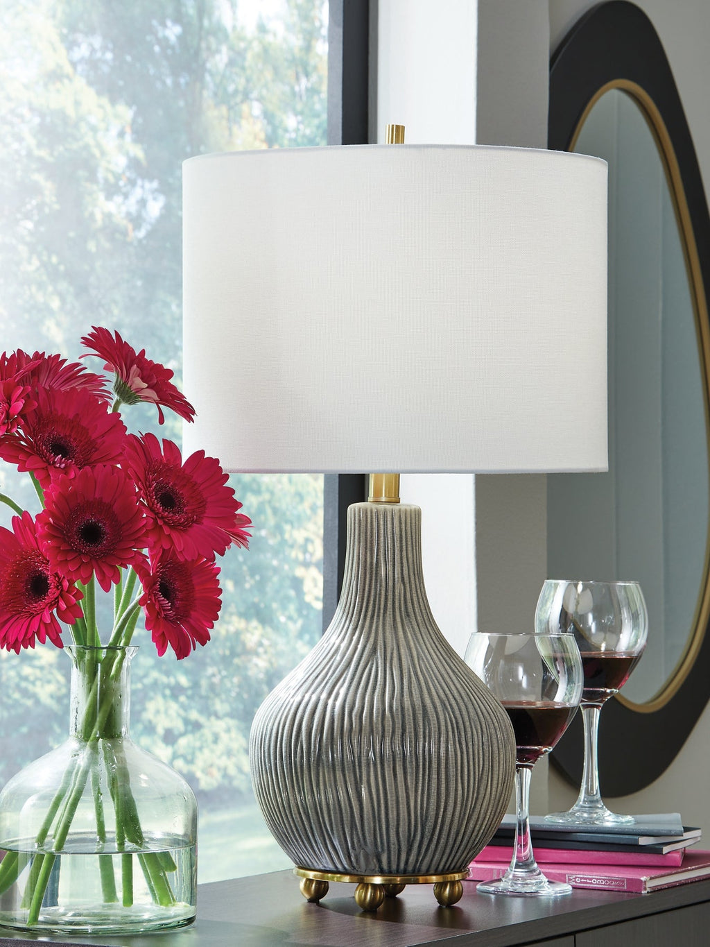 Lampe de table en céramique Judlen (1/CN)