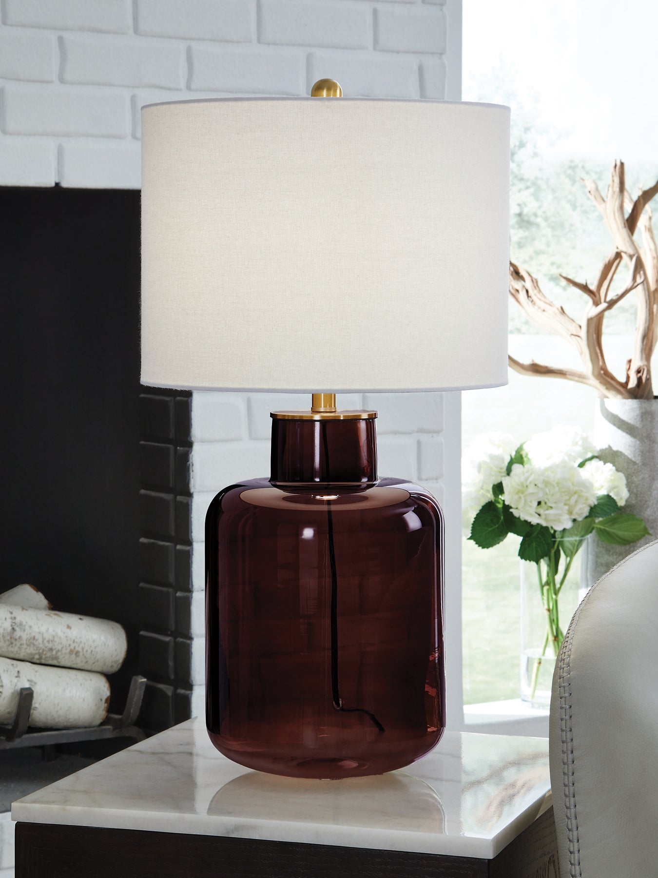 Lampe de table en verre Mette (1/CN)