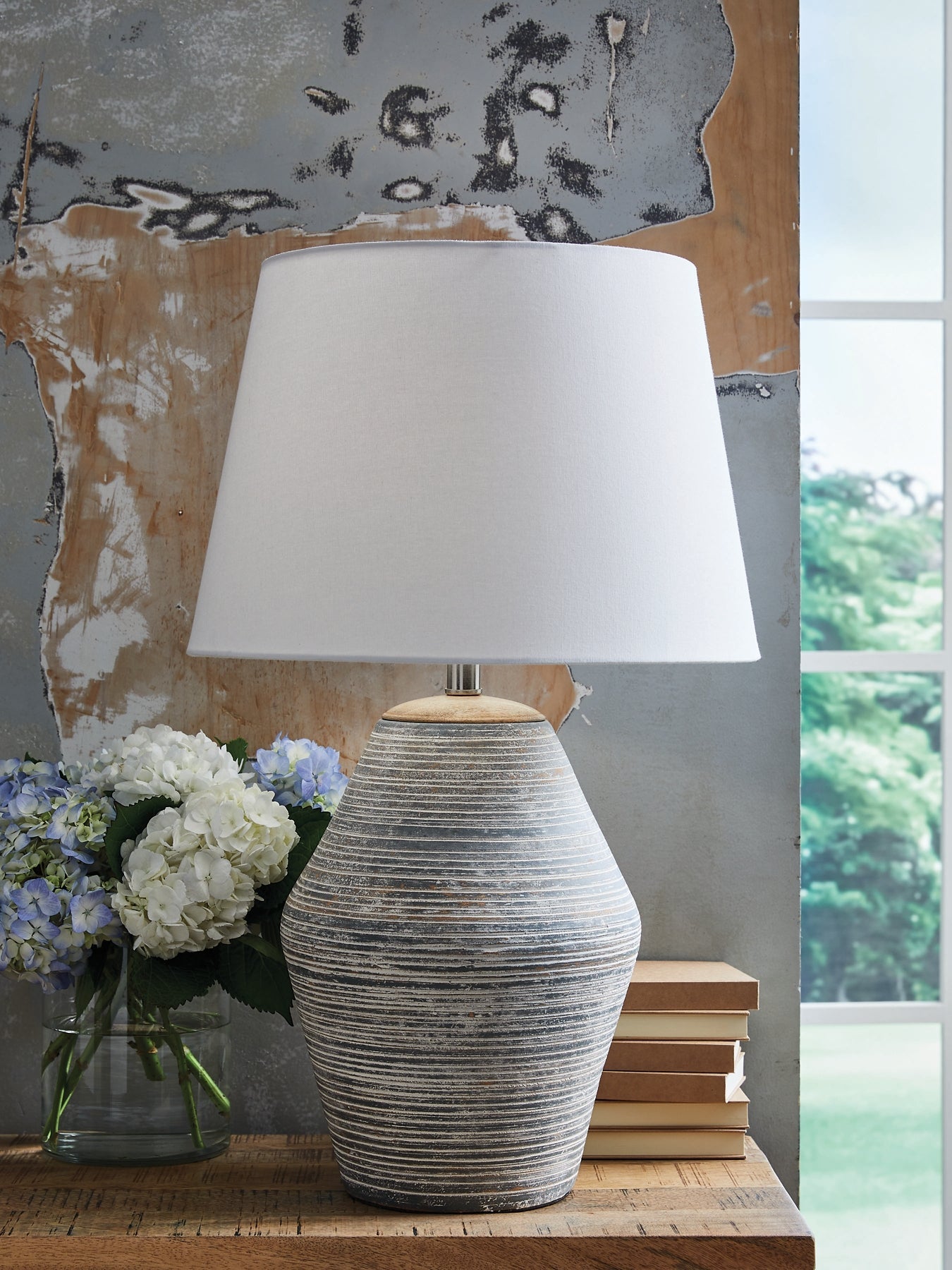 Lampe de table en terre cuite Lawrock (1/CN)
