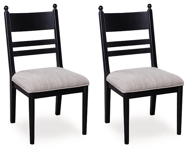 Chaise d'appoint UPH de salle à manger Greddinton (2/CN)