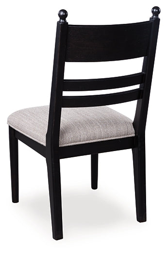 Chaise d'appoint UPH de salle à manger Greddinton (2/CN)