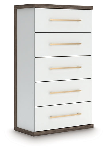 Commode à cinq tiroirs Kendanport
