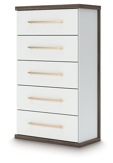 Commode à cinq tiroirs Kendanport