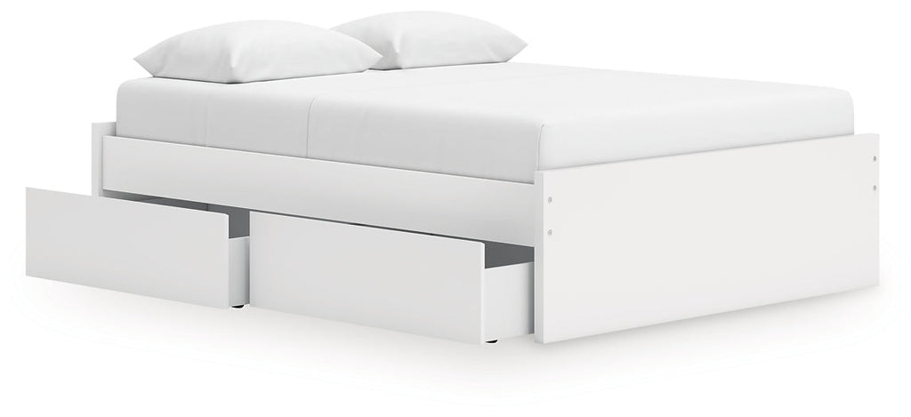 Lit plateforme Onita Queen avec 1 rangement latéral