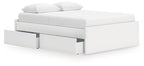 Lit plateforme Onita Queen avec 1 rangement latéral