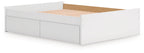 Lit plateforme Onita Queen avec 1 rangement latéral