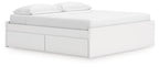 Lit plateforme Onita King avec 1 rangement latéral