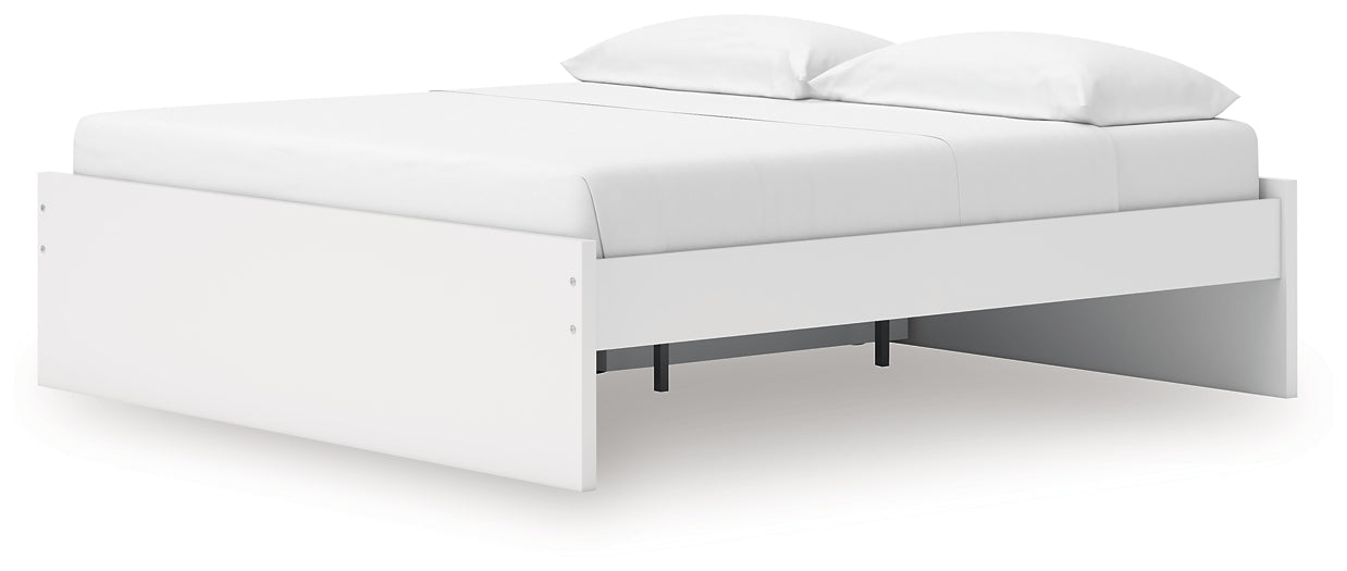 Lit plateforme Onita King avec 1 rangement latéral