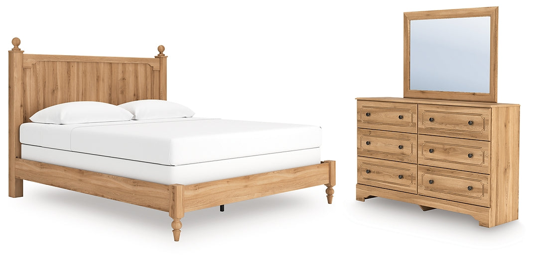 Lit King Size Aleaport avec commode miroir