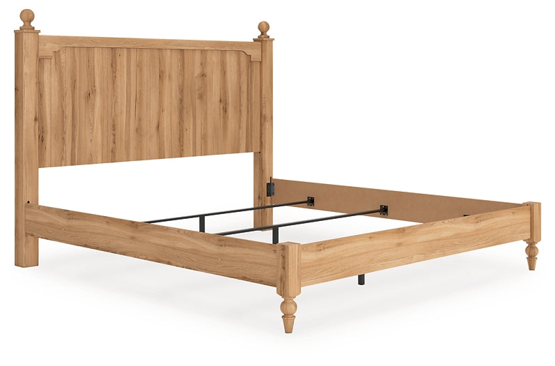 Lit King Size Aleaport avec commode miroir et table de chevet