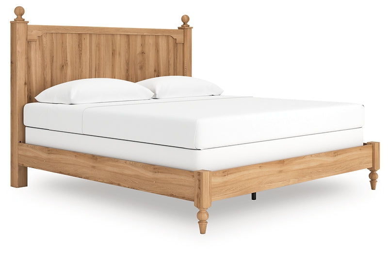 Lit King Size Aleaport avec commode miroir et table de chevet