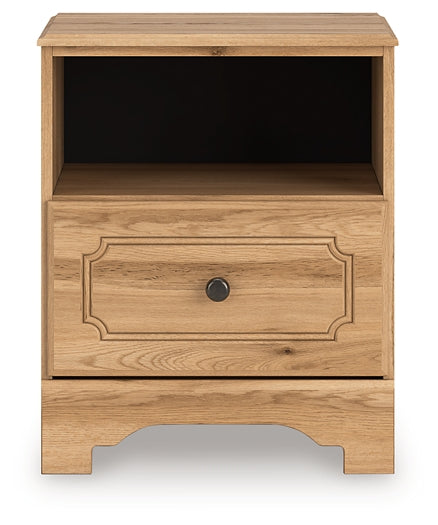 Lit King Size Aleaport avec commode miroir et table de chevet