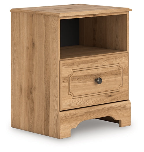 Lit King Size Aleaport avec commode miroir et table de chevet
